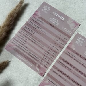 Projekt cennika
