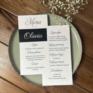 Winietka wraz z menu
