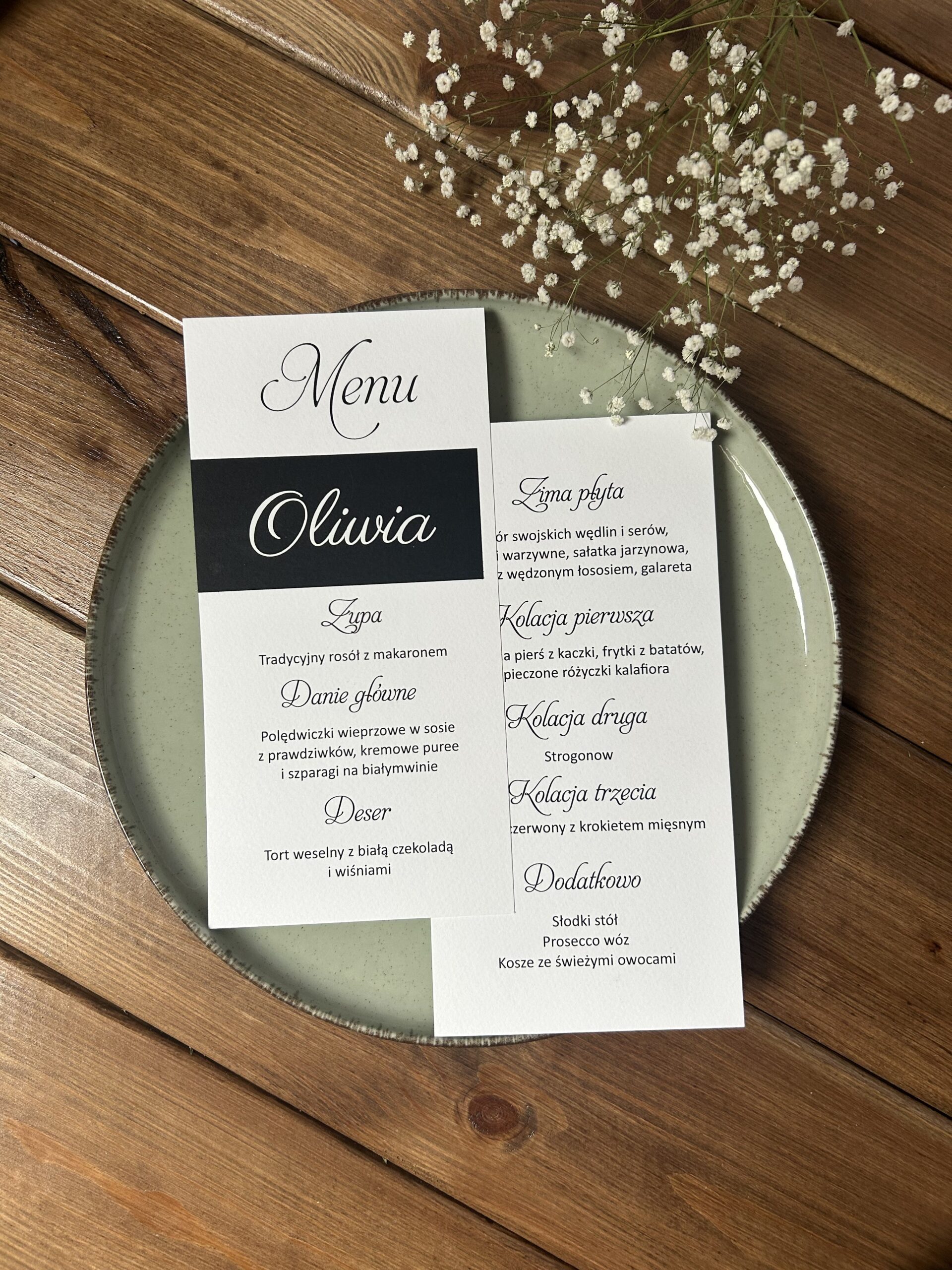 Winietka wraz z menu