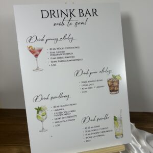Tablica drinków